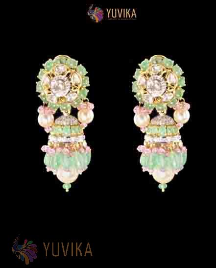 POLKI DIAMOND EARRINGS