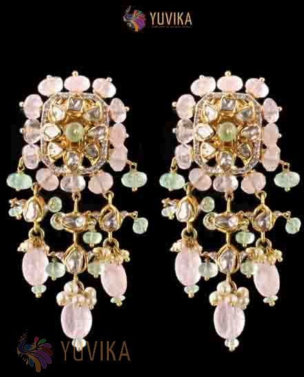 POLKI DIAMOND EARRINGS