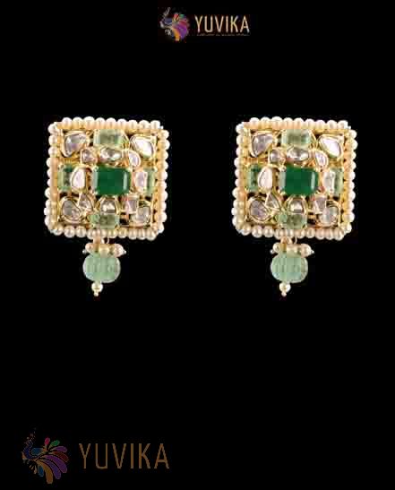 POLKI DIAMOND EARRINGS