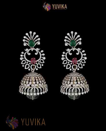 DIAMOND EARRINGS JHUMKA