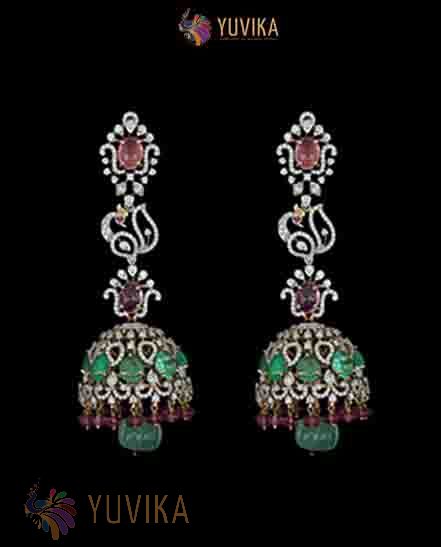 DIAMOND EARRINGS -JHUMKA