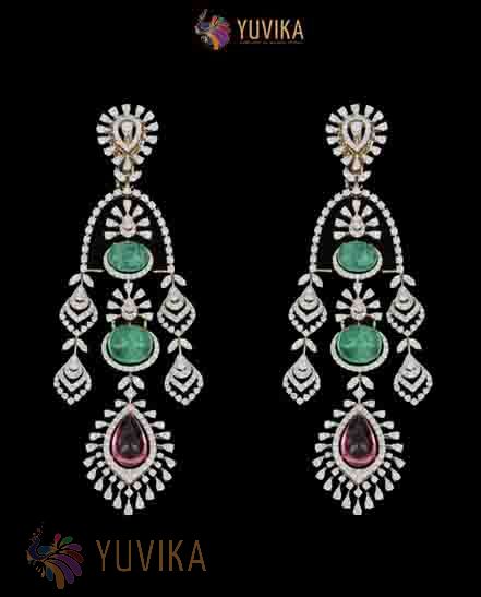 DIAMOND EARRINGS HANGING