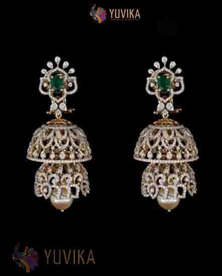 DIAMOND EARRINGS JHUMKA