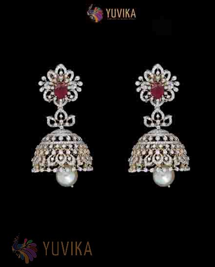 DIAMOND EARRINGS JHUMKA