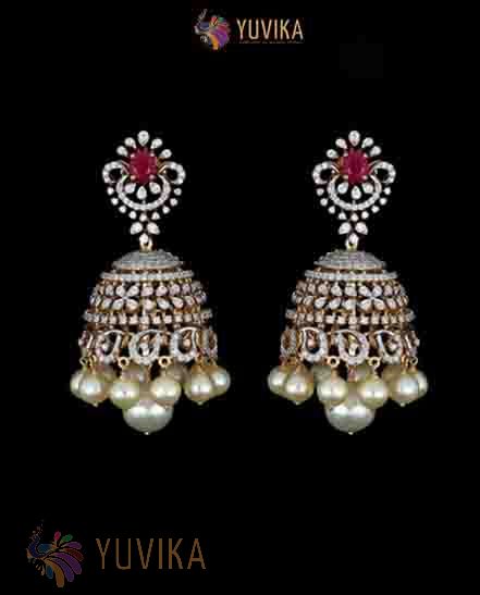 DIAMOND EARRINGS JHUMKA