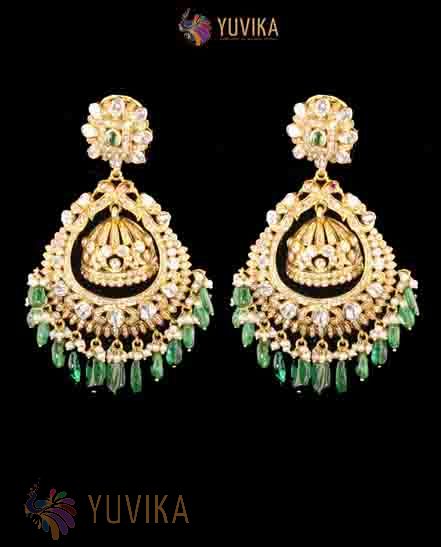 DIAMOND POLKI EARRINGS
