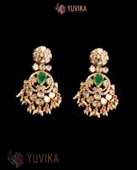 FLAT DIAMOND EARRINGS