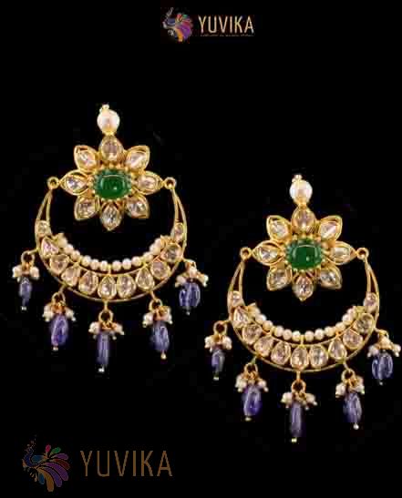 DIAMOND POLKI EARRINGS