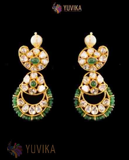 DIAMOND POLKI EARRINGS