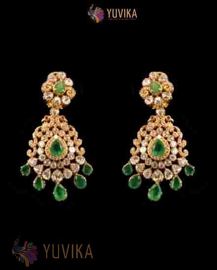 DIAMOND POLKI EARRINGS