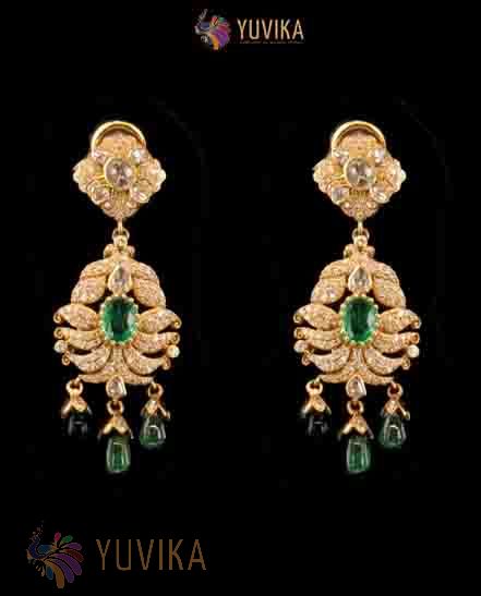 DIAMOND POLKI EARRINGS