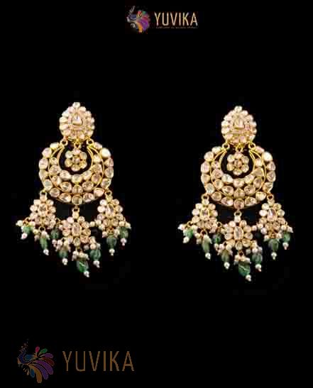 DIAMOND POLKI EARRINGS