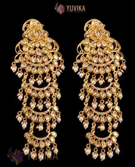 DIAMOND POLKI EARRINGS