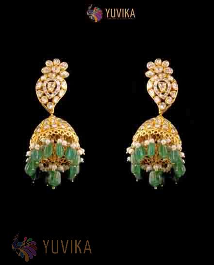 DIAMOND POLKI EARRINGS