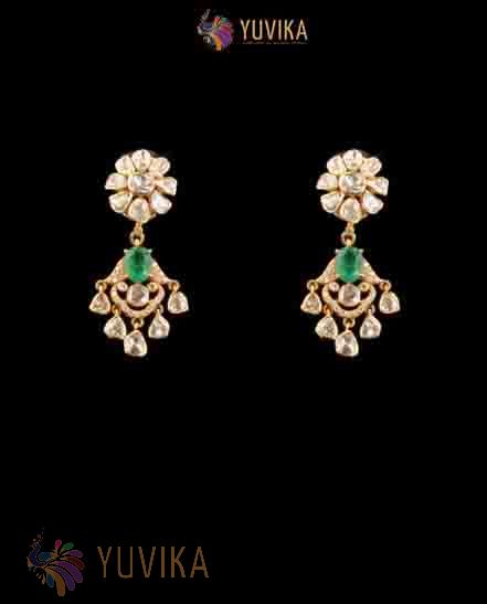 DIAMOND POLKI EARRINGS