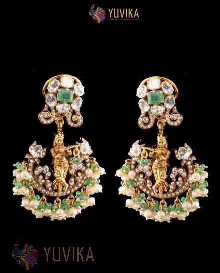 DIAMOND POLKI EARRINGS