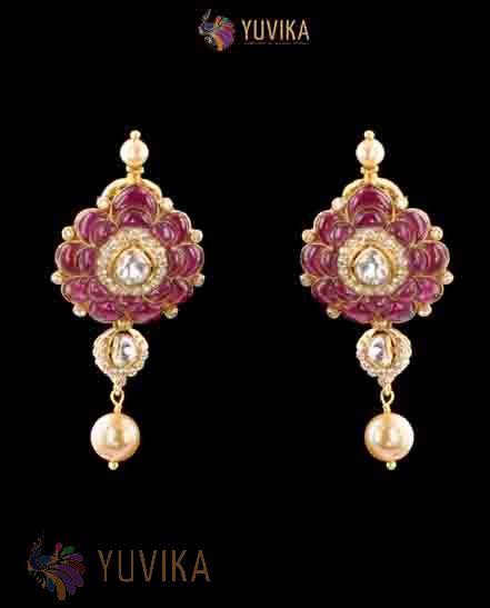 DIAMOND POLKI EARRINGS