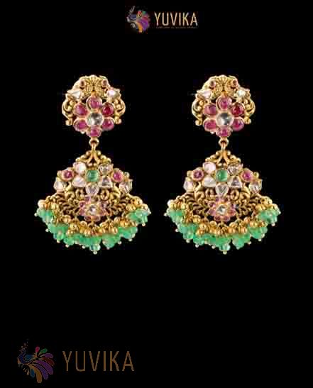 DIAMOND POLKI EARRINGS