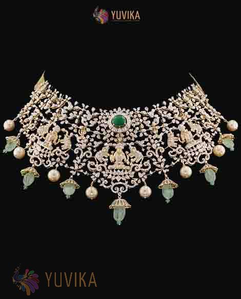 DIAMOND NECKLACE-DETACHABLE CHOKER