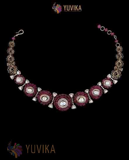 ROSECUT DIAMOND NECKLACE CHOKER