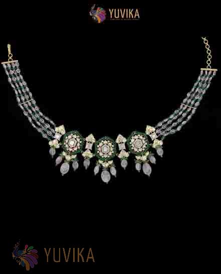 POLKI DIAMOND NECKLACE CHOKER