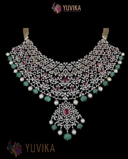 DIAMOND NECKLACE - DETACHABLE CHOKER - PRINCESS