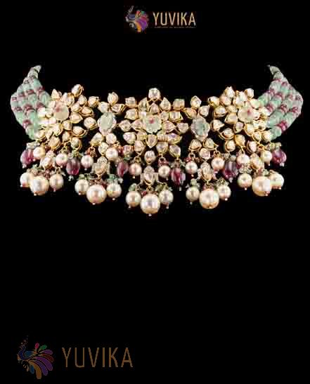 POLKI DIAMOND NECKLACE