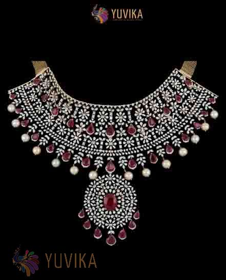 DIAMOND NECKLACE DETACHABLE PRINCESS