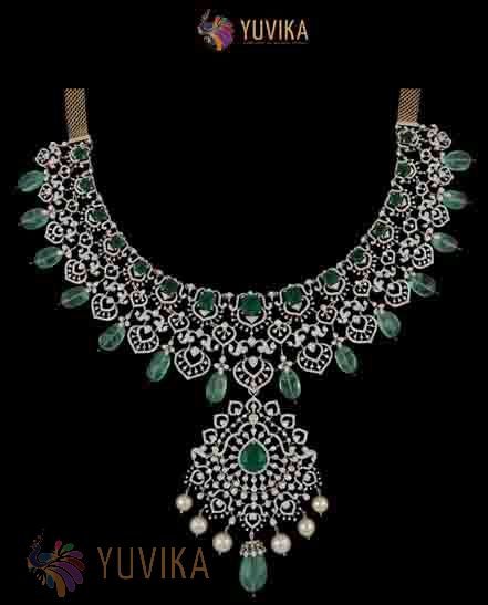 DIAMOND NECKLACE - DETACHABLE PRINCESS, PENDANT