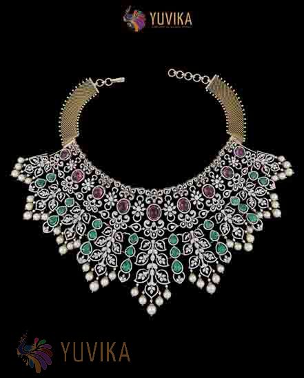 DIAMOND NECKLACE - DETACHABLE CHOKER, PRINCESS
