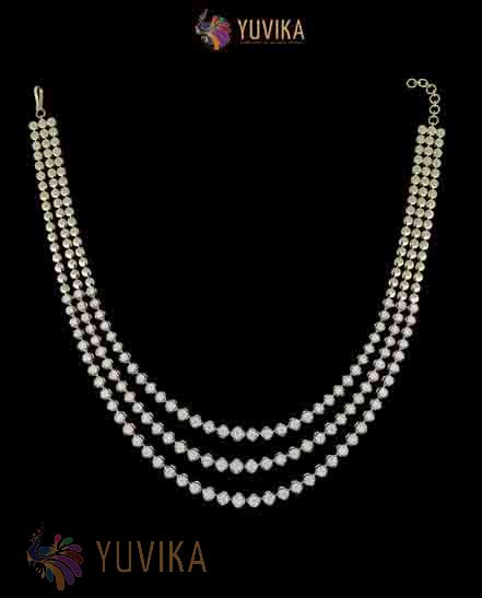 DIAMOND NECKLACE LAYERED PRINCESS