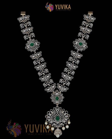 DIAMOND NECKLACE - DETACHABLE PENDANT HAARAM
