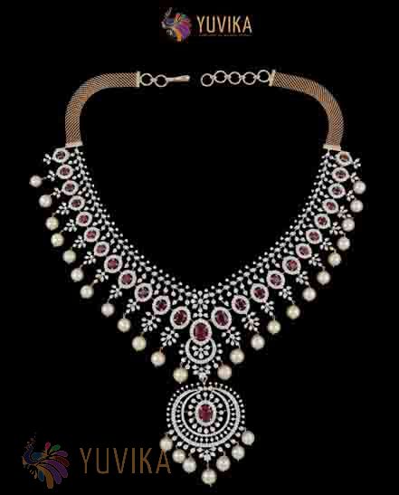 DIAMOND NECKLACE PRINCESS, DETACHABLE PENDANT