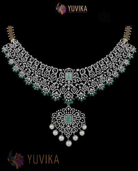 DIAMOND NECKLACE DETACHABLE PRINCESS HAARAM
