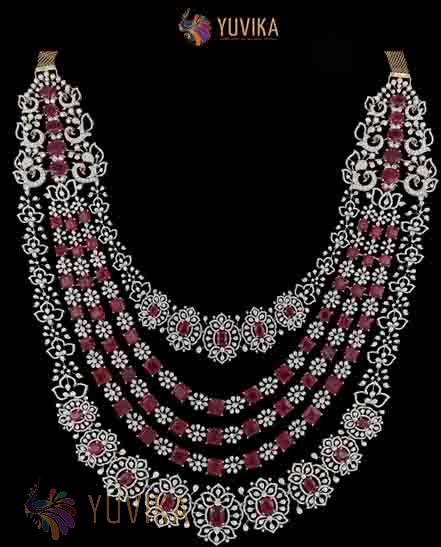 DIAMOND NECKLACE DETACHABLE LAYERED