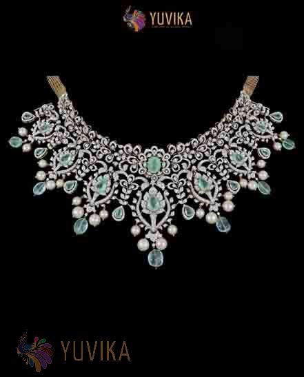 DIAMOND NECKLACE CHOKER, PRINCESS