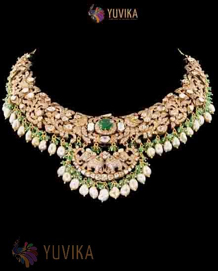 DIAMOND POLKI NECKLACE