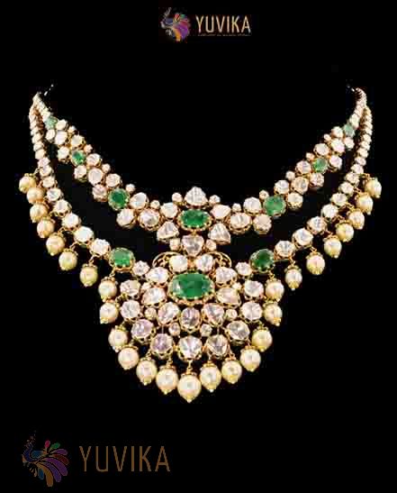 DIAMOND POLKI NECKLACE