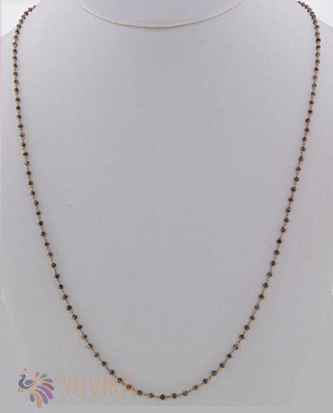 Black Diamond Necklace - 1 Row