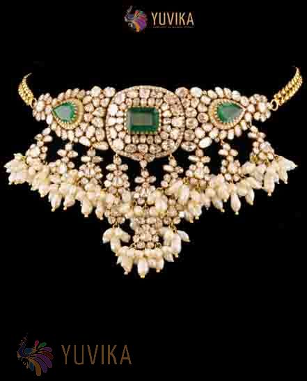 DIAMOND POLKI NECKLACE