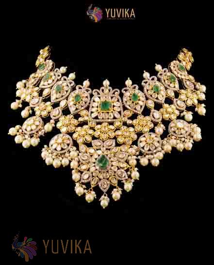 DIAMOND POLKI NECKLACE