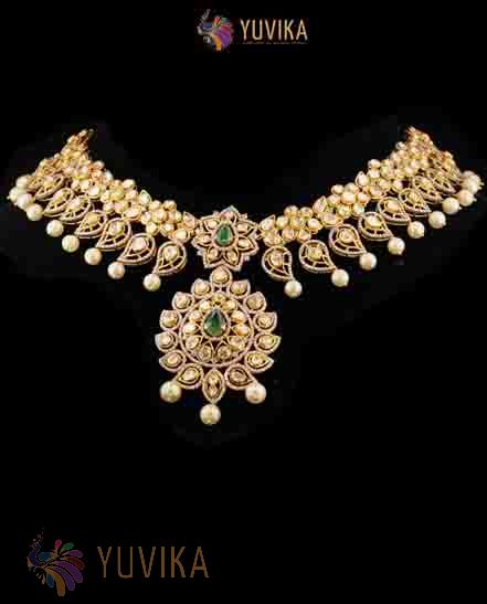 DIAMOND POLKI NECKLACE