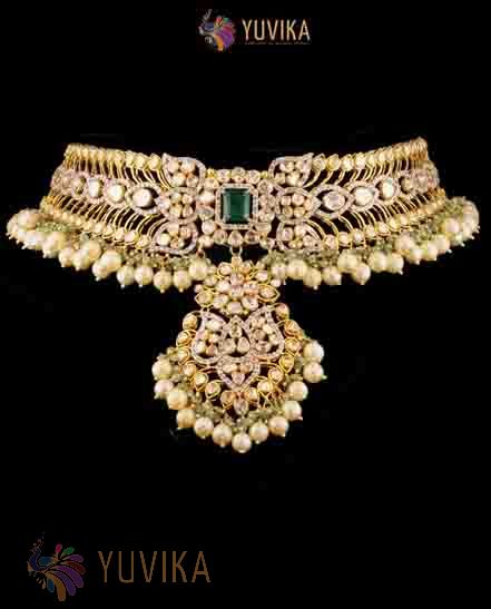 DIAMOND POLKI NECKLACE