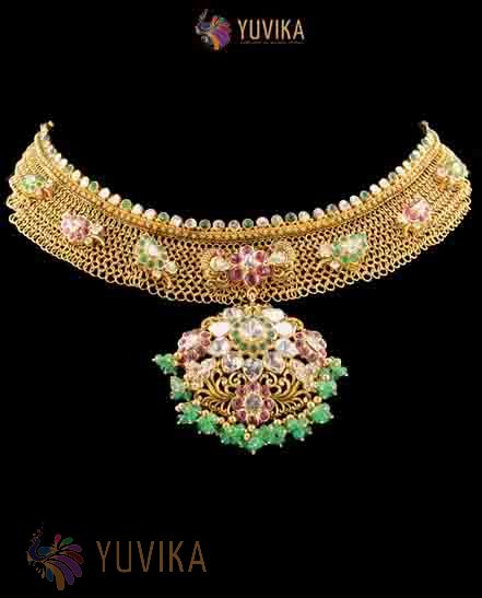 DIAMOND POLKI NECKLACE