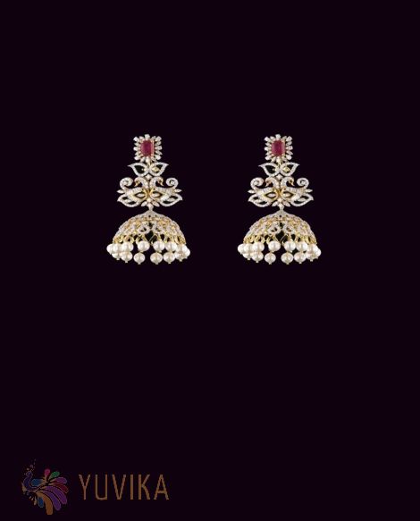 DIAMOND-EARRINGS-JHUMKAS
