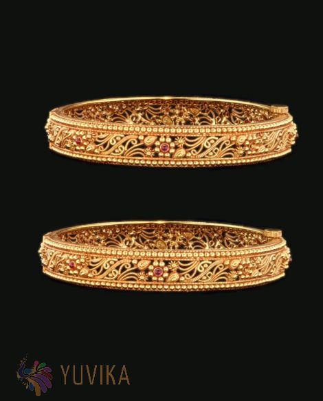 GOLD BANGLE - 22K- OPENABLE