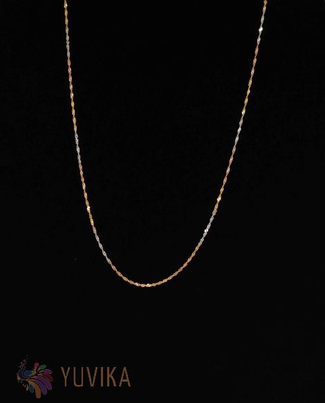 Gold Fancy Chain Two Gold 20 Inch