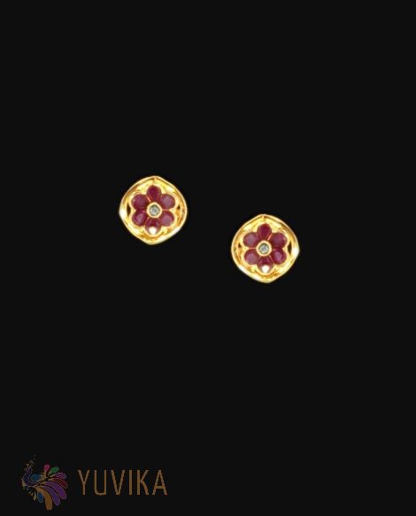 GOLD EARRINGS - STUDDED- STUDS