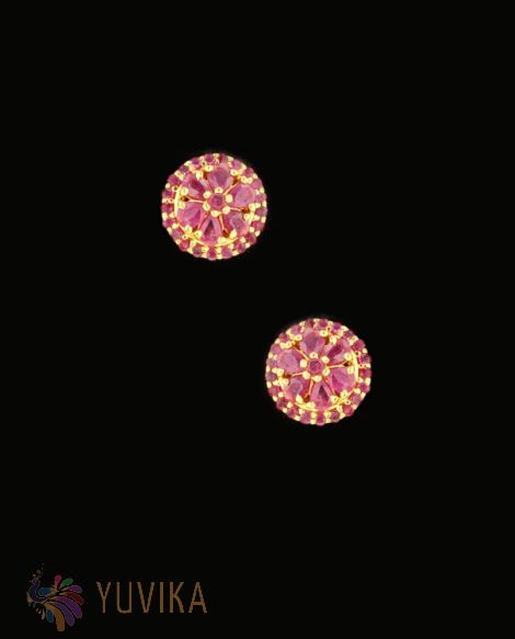 GOLD EARRINGS - STUDDED-STUDS