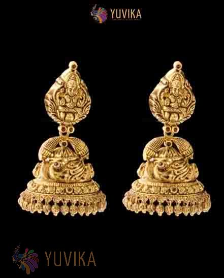 22k Gold Studded Earrings